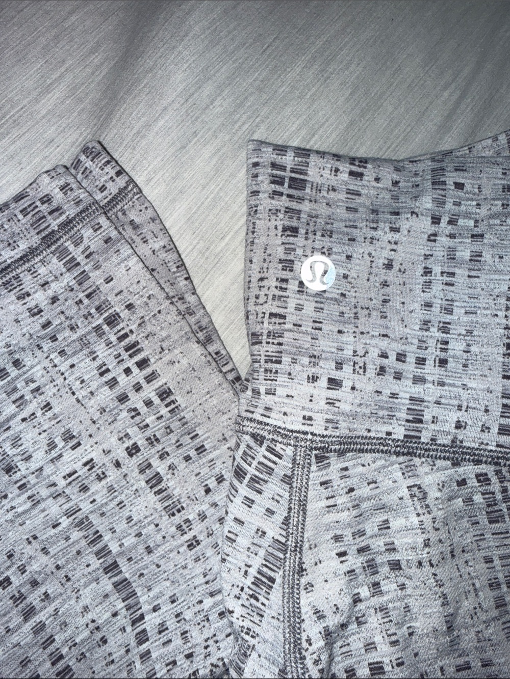 lululemon athletica Gray Patterned High-Rise Leggings